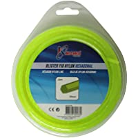 Kawapower KW100-83 Hilo de Nylon para desbrozadoras 4MM 15MT Hexagonal Bricoferr